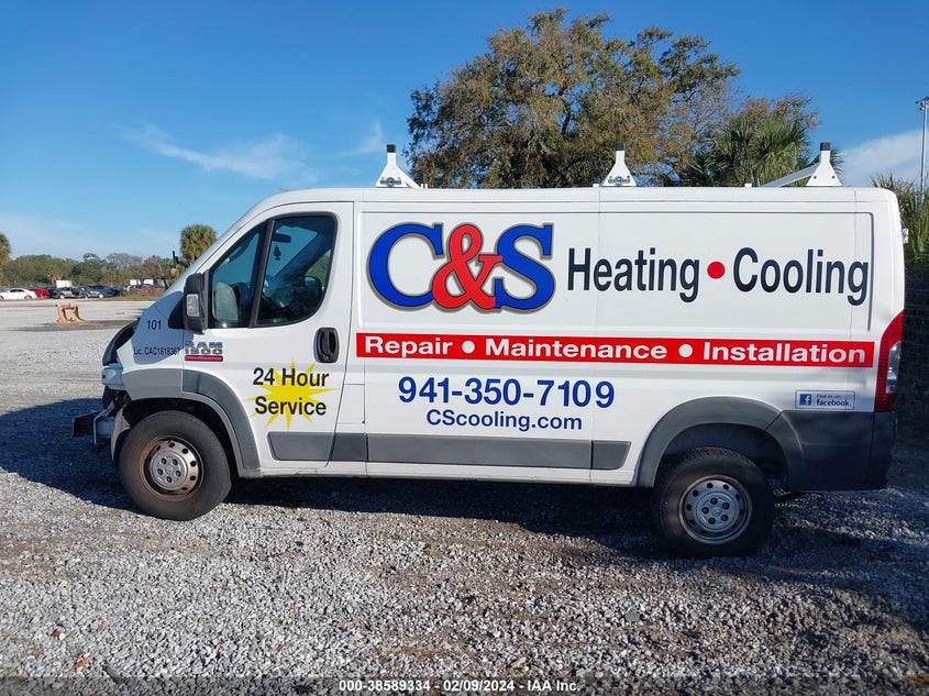 2018 RAM PROMASTER 1500 LOW ROOF 136 WB - 3C6TRVAG5JE109856