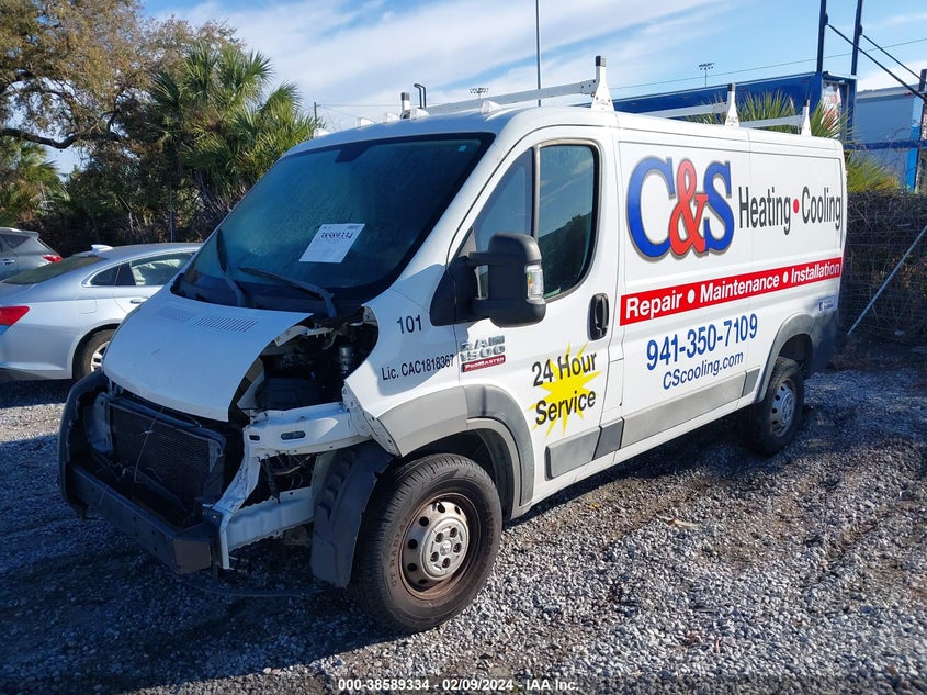 2018 RAM PROMASTER 1500 LOW ROOF 136 WB - 3C6TRVAG5JE109856