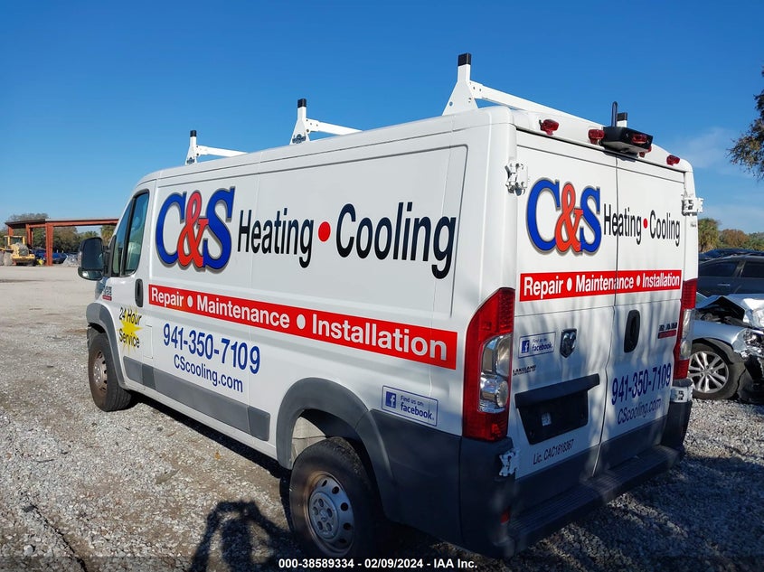 2018 RAM PROMASTER 1500 LOW ROOF 136 WB - 3C6TRVAG5JE109856