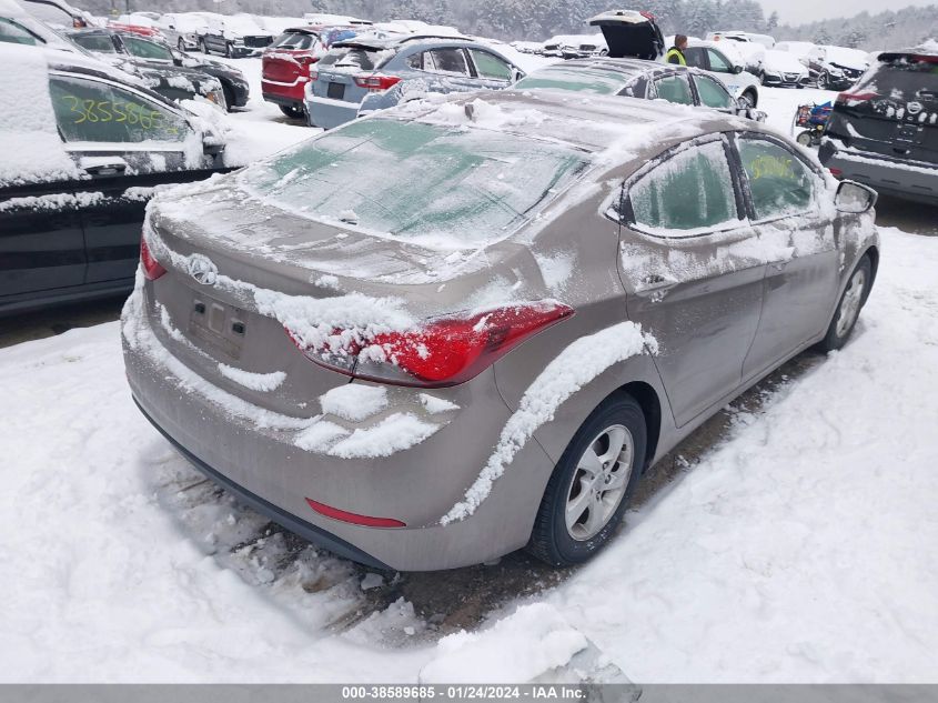 2014 Hyundai Elantra Se VIN: 5NPDH4AE6EH523836 Lot: 38589685