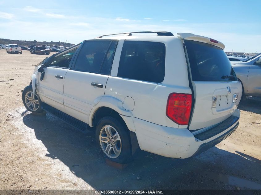 2004 Honda Pilot Ex-L VIN: 5FNYF18584B004943 Lot: 38590012