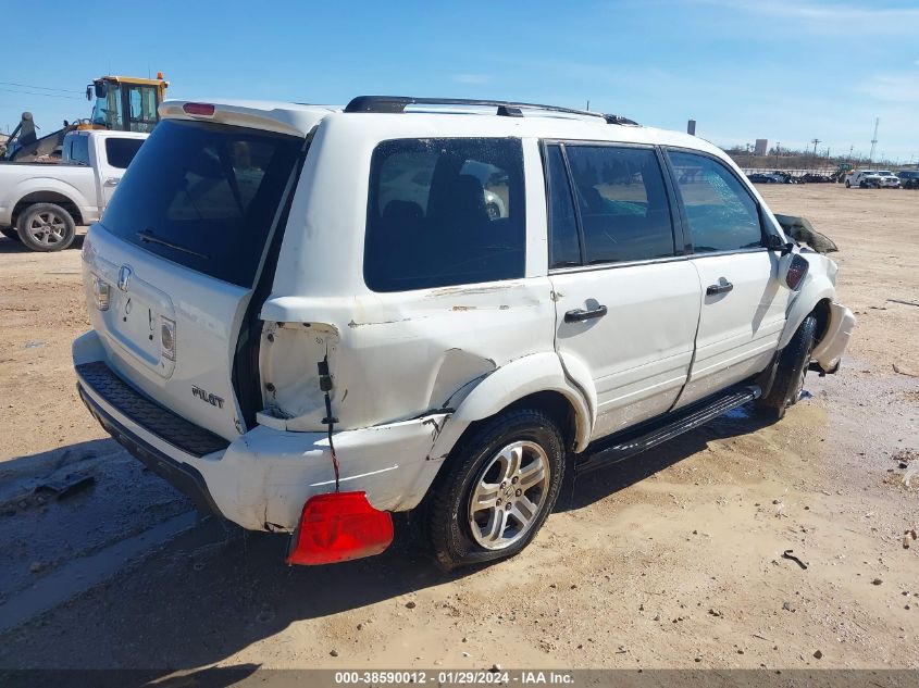 2004 Honda Pilot Ex-L VIN: 5FNYF18584B004943 Lot: 38590012