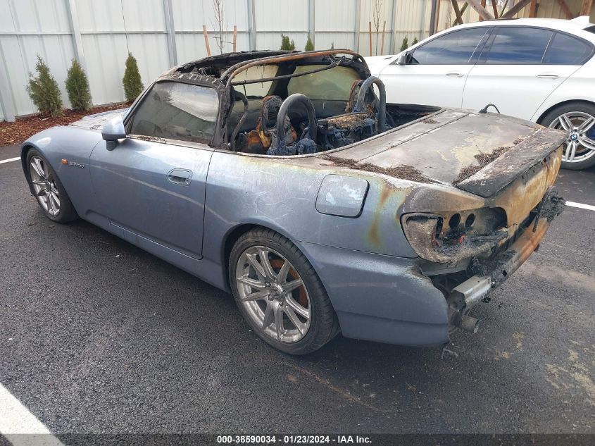 2005 Honda S2000 VIN: JHMAP21485S001159 Lot: 38590034