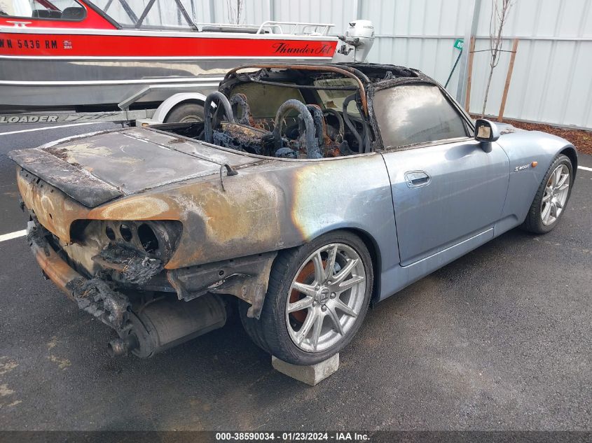 2005 Honda S2000 VIN: JHMAP21485S001159 Lot: 38590034