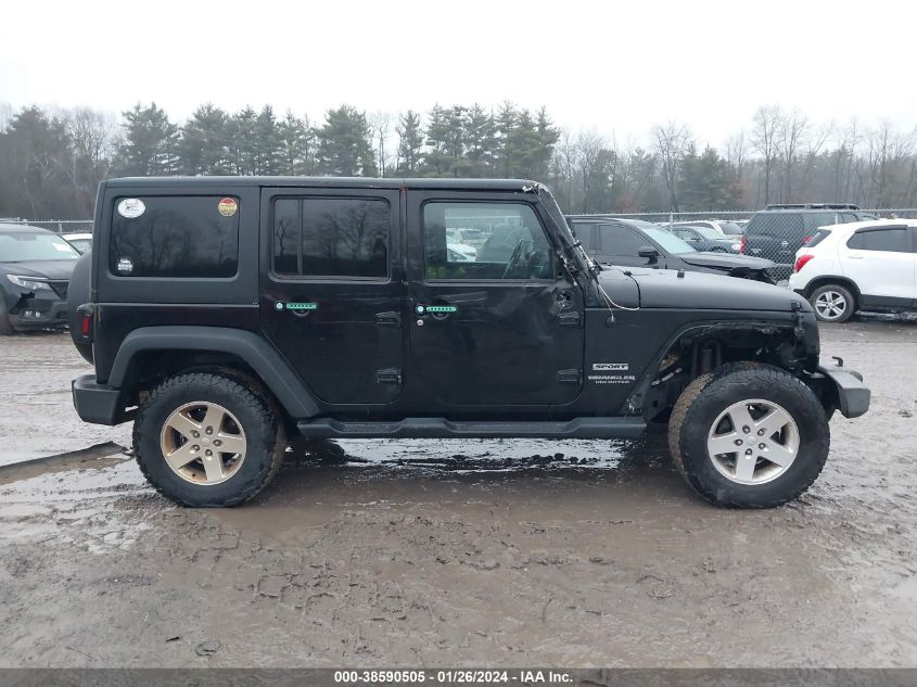 2014 Jeep Wrangler Unlimited Sport VIN: 1C4BJWDG4EL146259 Lot: 38590505