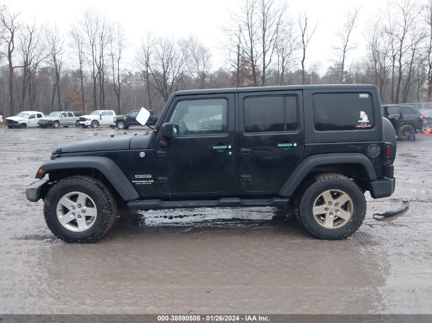 2014 Jeep Wrangler Unlimited Sport VIN: 1C4BJWDG4EL146259 Lot: 38590505