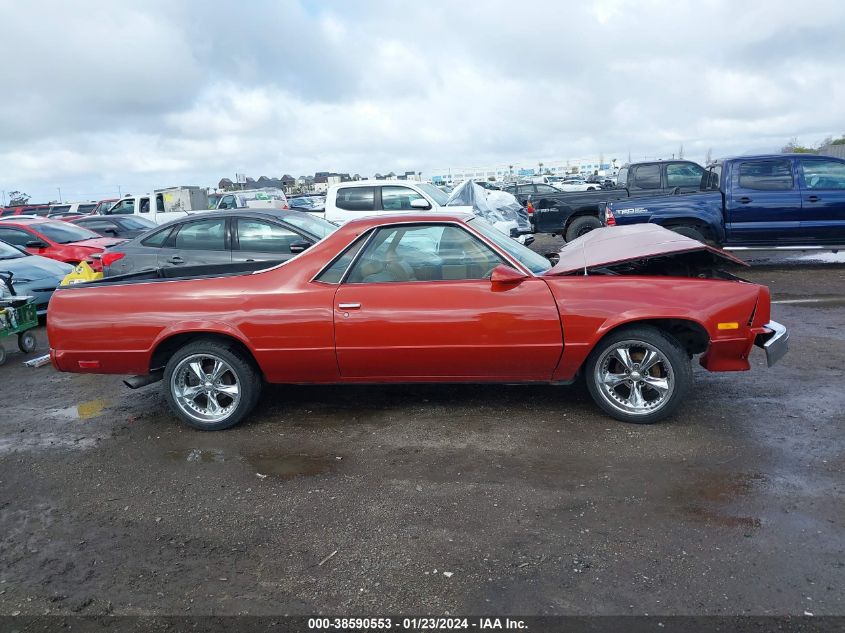 1982 Chevrolet El Camino VIN: 1GCCW80H6CR147021 Lot: 38590553