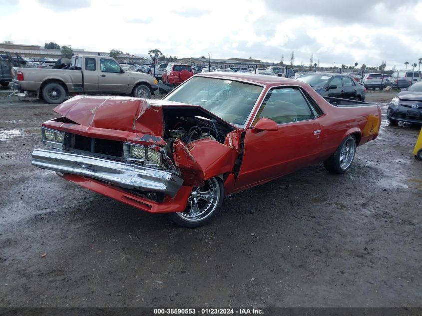 1982 Chevrolet El Camino VIN: 1GCCW80H6CR147021 Lot: 38590553