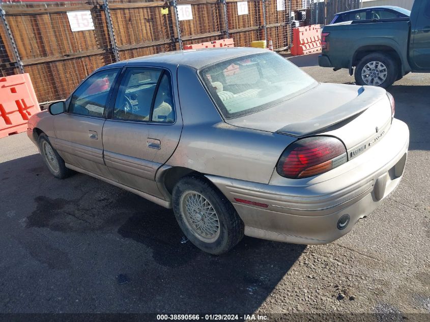 1997 Pontiac Grand Am Se VIN: 1G2NE52M1VC709602 Lot: 38590566