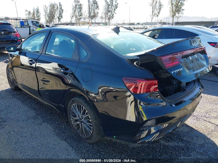 2022 Kia Forte Gt Line VIN: 3KPF54AD3NE503024 Lot: 38590990