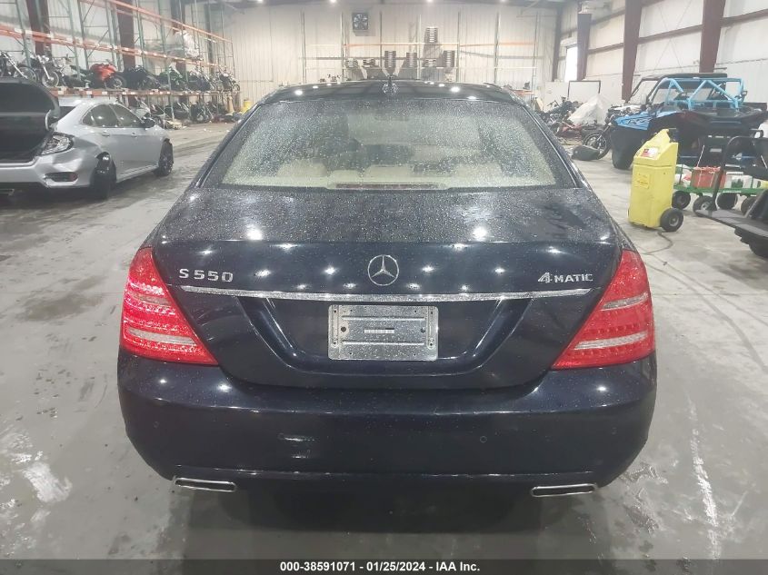 2010 Mercedes-Benz S 550 4Matic VIN: WDDNG8GB5AA337708 Lot: 38591071