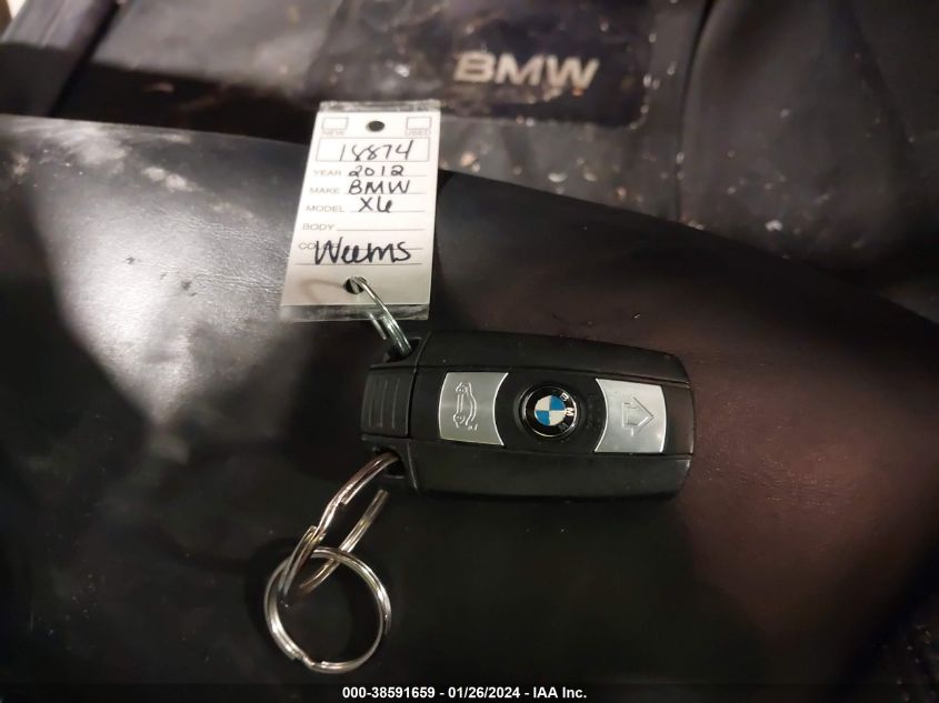 2012 BMW X6 xDrive50I VIN: 5UXFG8C50CLZ97403 Lot: 38591659