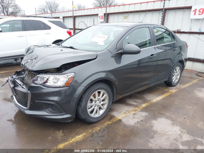 2019 Chevrolet Sonic Lt Auto VIN: 1G1JD5SBXK4110059 Lot: 38592350