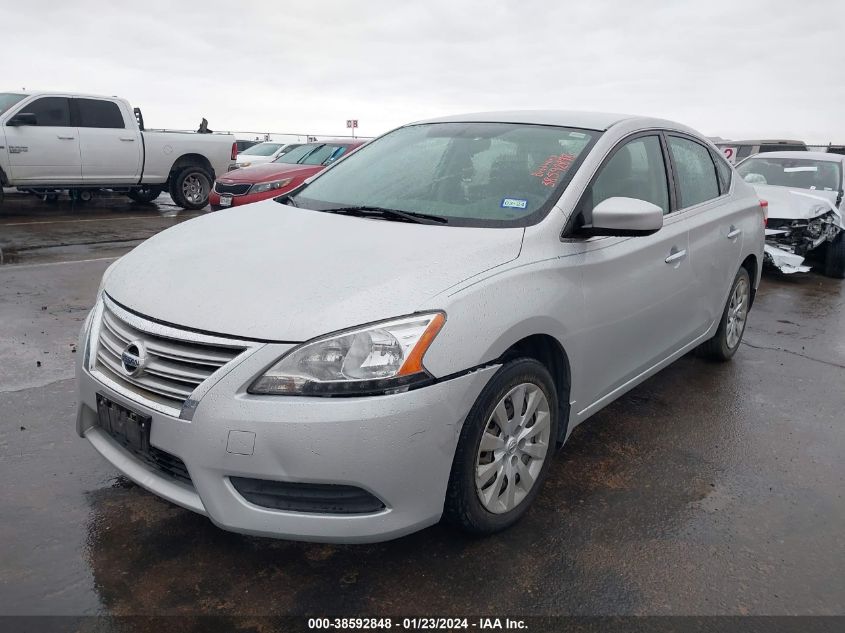 2014 Nissan Sentra Fe+ S/Fe+ Sv/S/Sl/Sr/Sv VIN: 3N1AB7APXEL667027 Lot: 38592848