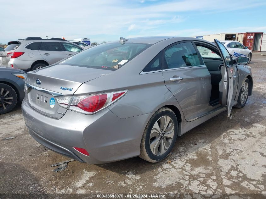 2013 Hyundai Sonata Hybrid Limited VIN: KMHEC4A4XDA100690 Lot: 38593075