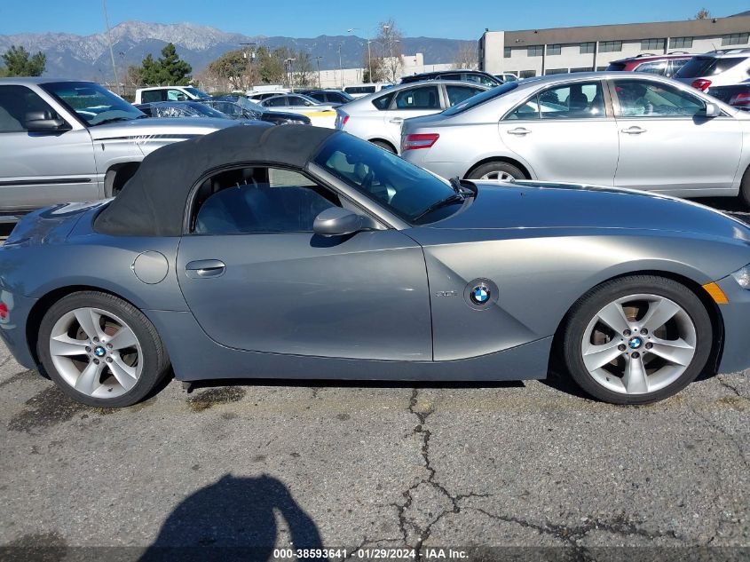 2007 BMW Z4 3.0I VIN: 4USBU33587LW73496 Lot: 38593641