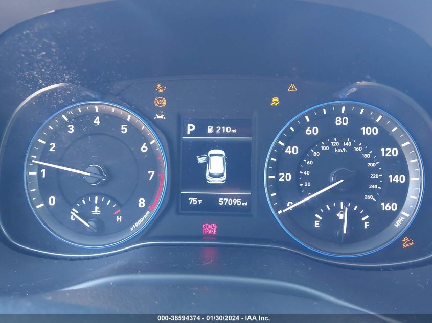 2021 Hyundai Kona Se VIN: KM8K12AA9MU661142 Lot: 38594374