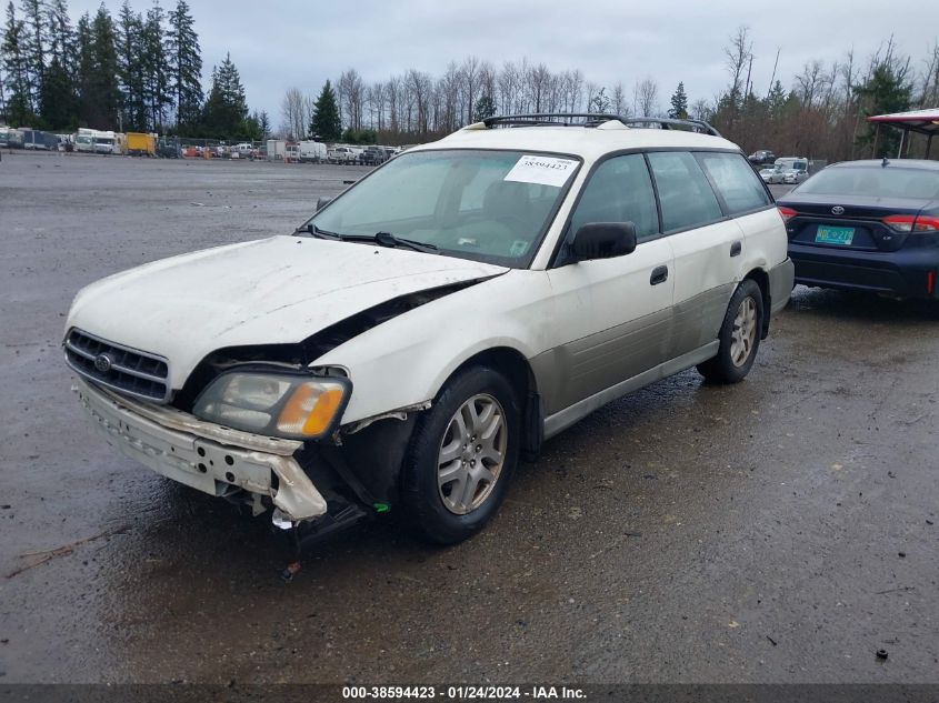 2002 Subaru Legacy Outback VIN: 4S3BH665727644936 Lot: 38594423