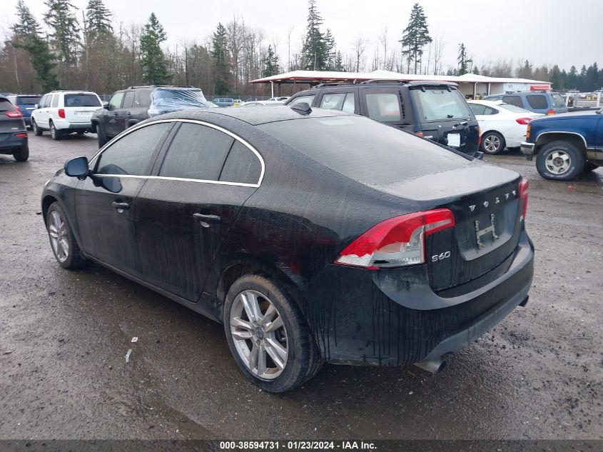 2013 Volvo S60 T5/T5 Platinum/T5 Premier/T5 Premier Plus VIN: YV1612FS7D1220564 Lot: 38594731