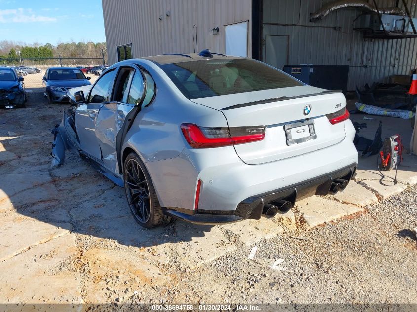 2022 BMW M3 Competition xDrive VIN: WBS43AY01NFM62759 Lot: 38594758