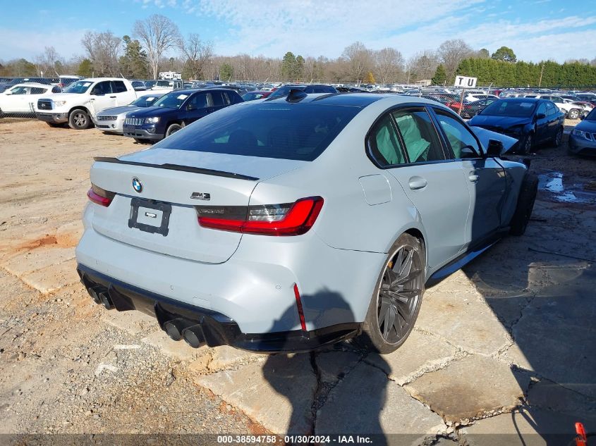 2022 BMW M3 Competition xDrive VIN: WBS43AY01NFM62759 Lot: 38594758