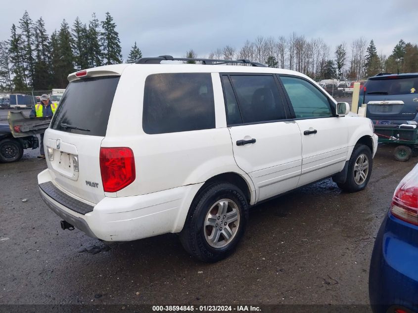 2005 Honda Pilot Ex-L VIN: 5FNYF18655B035013 Lot: 38594845