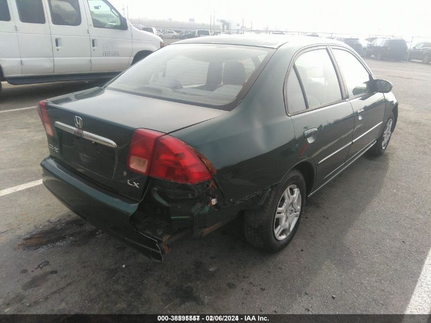 2002 Honda Civic Lx VIN: 2HGES16642H610002 Lot: 38595557