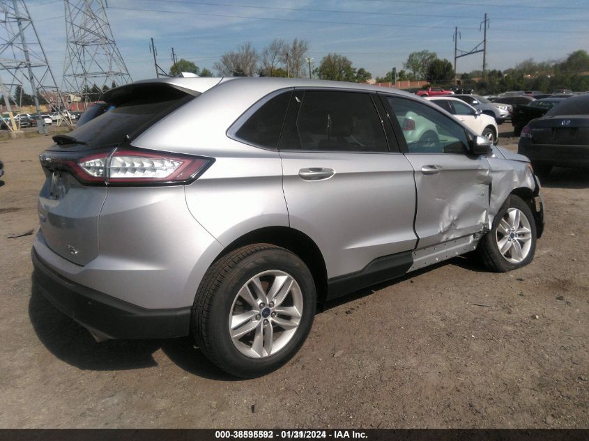 2015 Ford Edge Sel VIN: 2FMTK4J8XFBC27346 Lot: 38595592