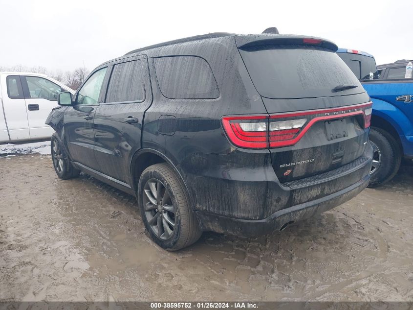 2018 Dodge Durango Gt Awd VIN: 1C4RDJDG3JC362252 Lot: 38595752