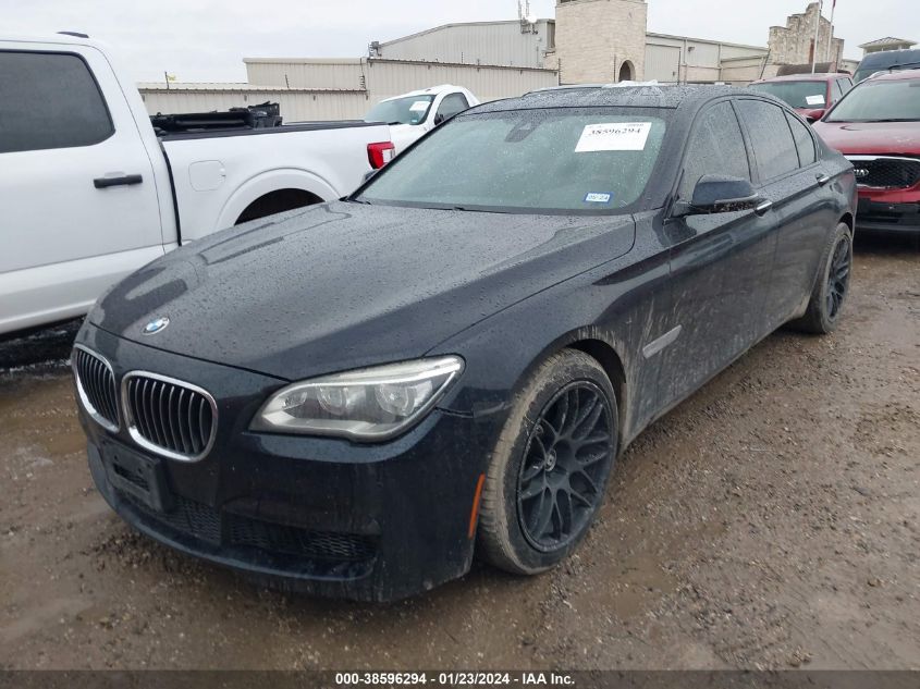 2014 BMW 750I VIN: WBAYA8C57ED825293 Lot: 38596294