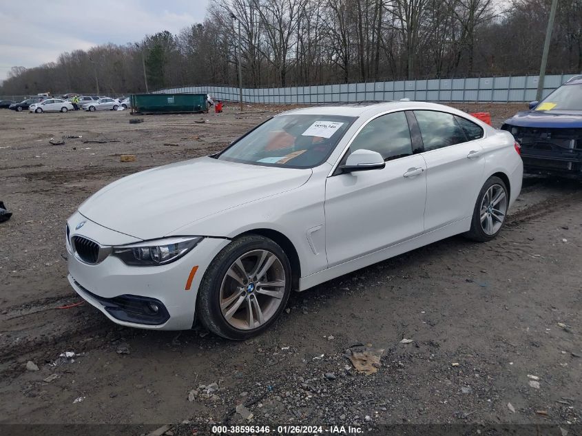 2019 BMW 430I Gran Coupe xDrive VIN: WBA4J3C52KBL10405 Lot: 38596346