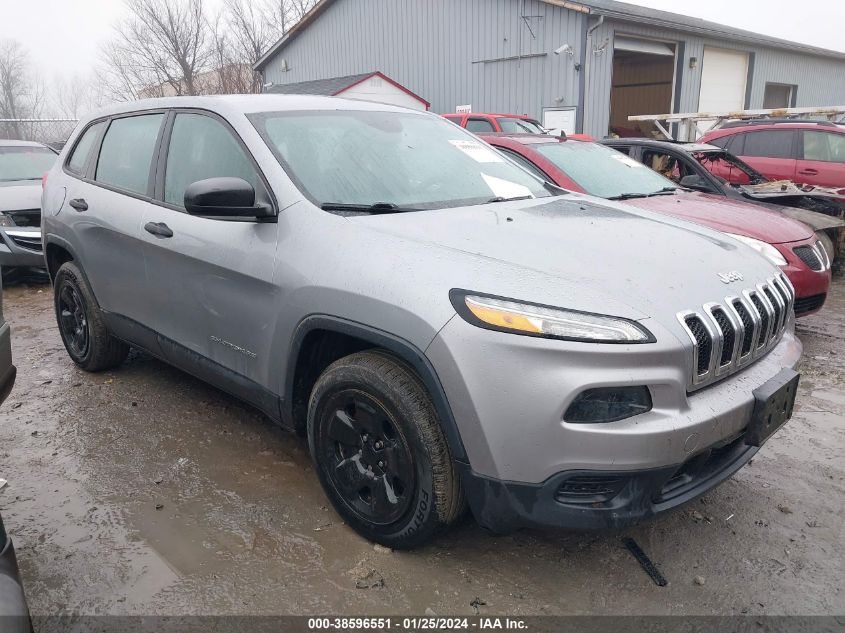 2014 Jeep Cherokee Sport VIN: 1C4PJLABXEW162641 Lot: 38596551