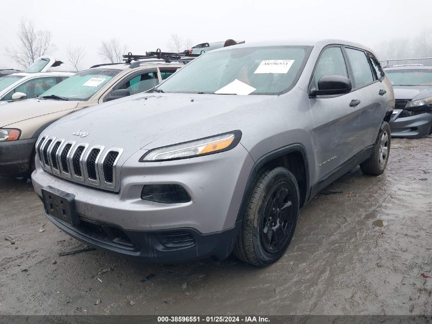 2014 Jeep Cherokee Sport VIN: 1C4PJLABXEW162641 Lot: 38596551