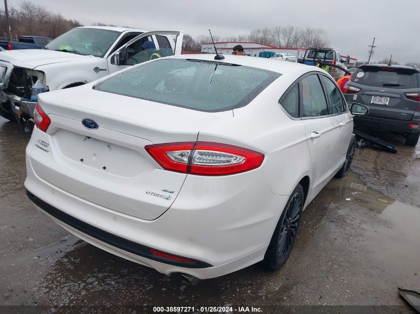 2013 Ford Fusion Hybrid Se VIN: 3FA6P0LU2DR334272 Lot: 38597271