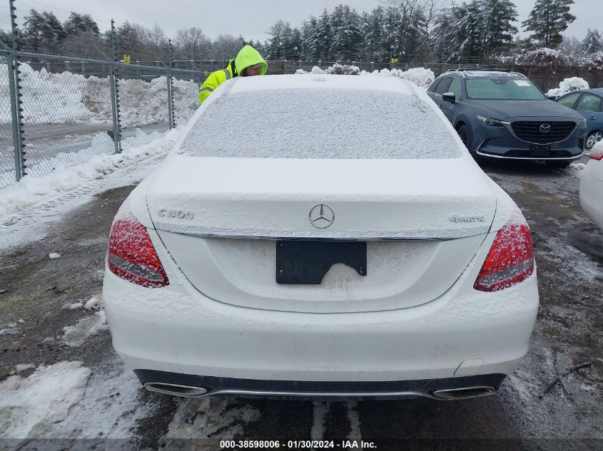 2018 Mercedes-Benz C 300 4Matic VIN: 55SWF4KB6JU282547 Lot: 38598006