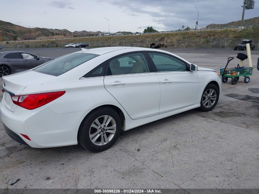 2014 Hyundai Sonata Gls VIN: 5NPEB4ACXEH870803 Lot: 38598226