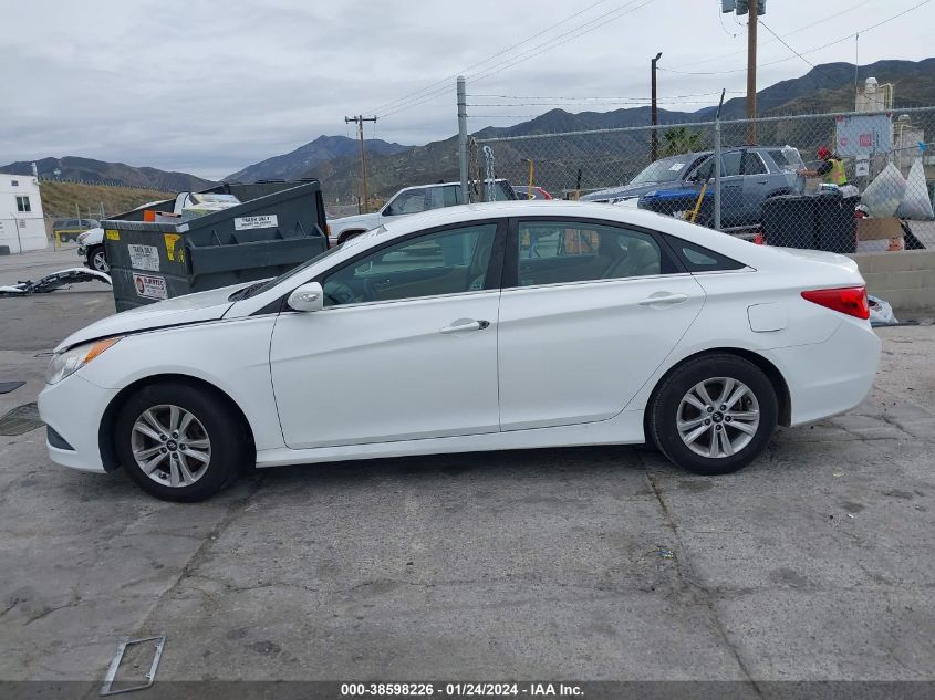 2014 Hyundai Sonata Gls VIN: 5NPEB4ACXEH870803 Lot: 38598226