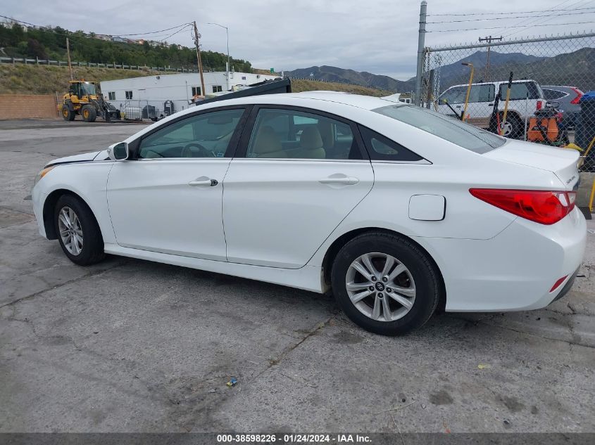 2014 Hyundai Sonata Gls VIN: 5NPEB4ACXEH870803 Lot: 38598226