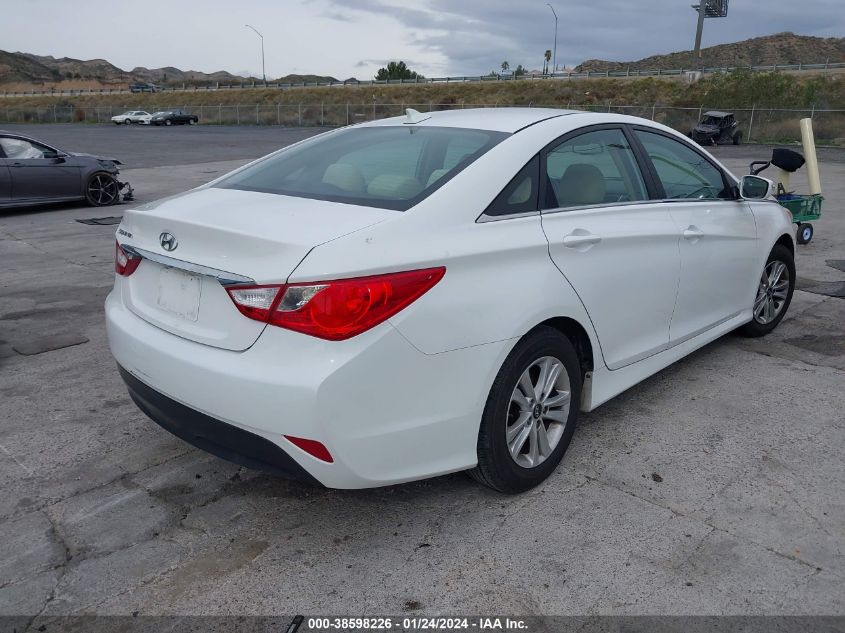 2014 Hyundai Sonata Gls VIN: 5NPEB4ACXEH870803 Lot: 38598226