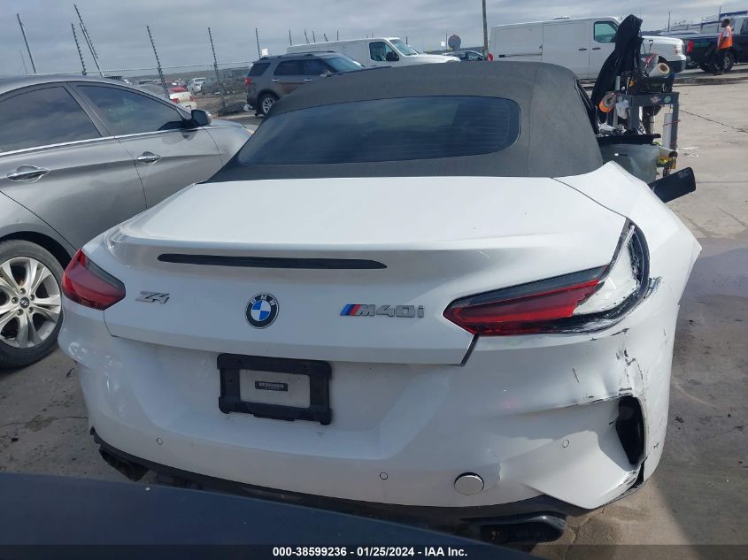 2020 BMW Z4 M40I VIN: WBAHF9C08LWW41459 Lot: 38599236