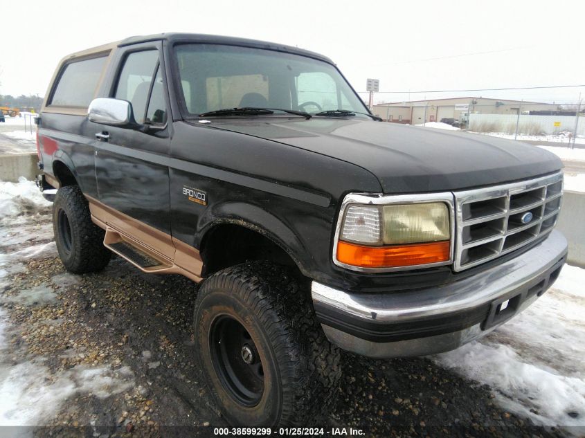 1996 Ford Bronco U100 VIN: 1FMEU15H3TLB73086 Lot: 38599299