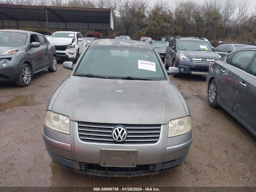 2003 Volkswagen Passat Gl VIN: WVWMD63B23P268341 Lot: 38599758