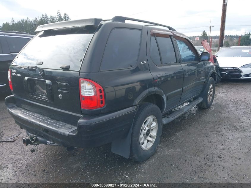 2002 Isuzu Rodeo Ls/Lse/S VIN: 4S2CK58W324337971 Lot: 38599827