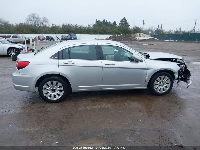 2012 Chrysler 200 Lx VIN: 1C3CCBABXCN223268 Lot: 38600102