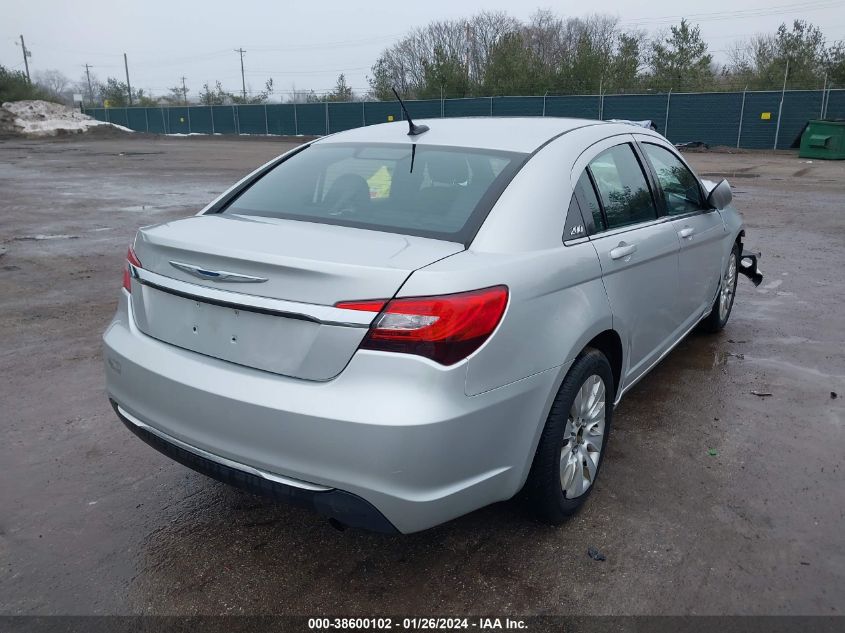 2012 Chrysler 200 Lx VIN: 1C3CCBABXCN223268 Lot: 38600102