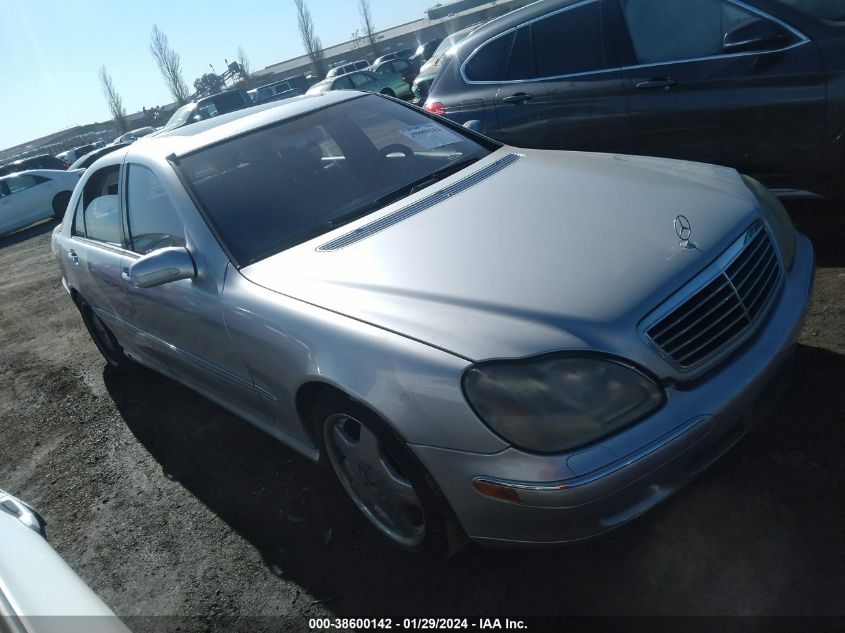 2001 Mercedes-Benz S-Class Base (A5) VIN: WDBNG70J91A169141 Lot: 38600142