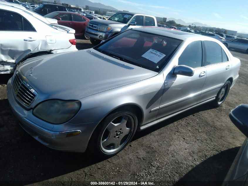 2001 Mercedes-Benz S-Class Base (A5) VIN: WDBNG70J91A169141 Lot: 38600142