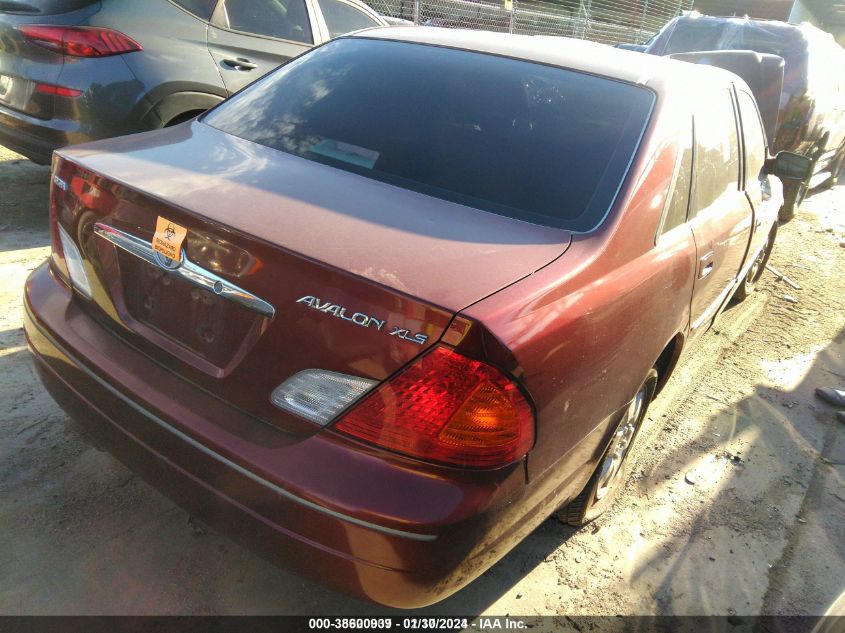 2001 Toyota Avalon Xl W/Bench Seat/Xl W/Bucket Seats/Xls W/Bench Seat/Xls W/Bucket Seats VIN: 4T1BF28B11U125927 Lot: 38600939