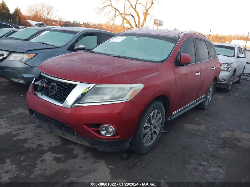 2013 Nissan Pathfinder Sl VIN: 5N1AR2MNXDC649106 Lot: 38601022