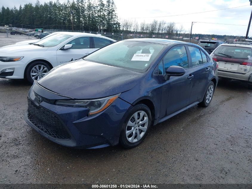 2021 Toyota Corolla Le VIN: 5YFEPMAE4MP201138 Lot: 38601258